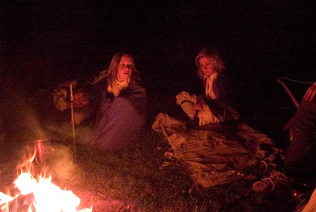 Evening-by the firea